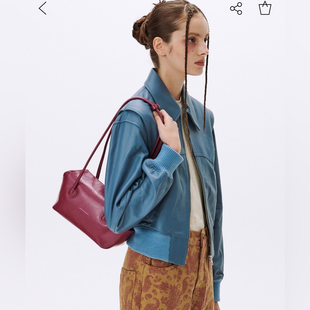 Marge Sherwood Purple Crinkle Boat Shopper Bag